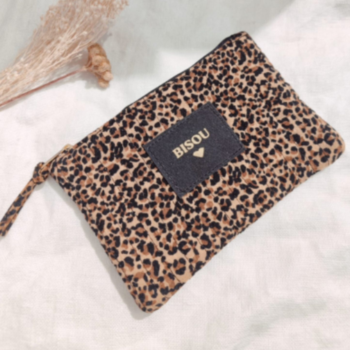 Pochette Léopard "bisou"