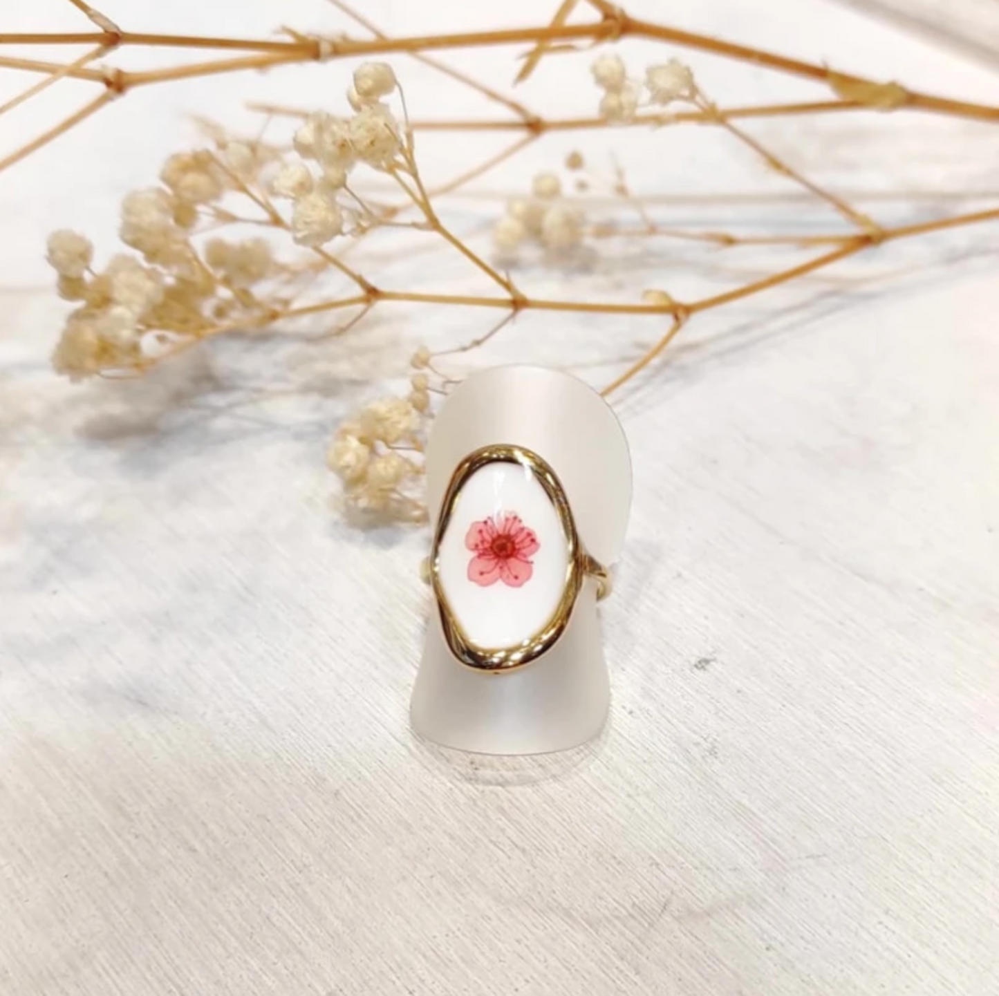 đ Bague Fleur SĂ©chĂ©e