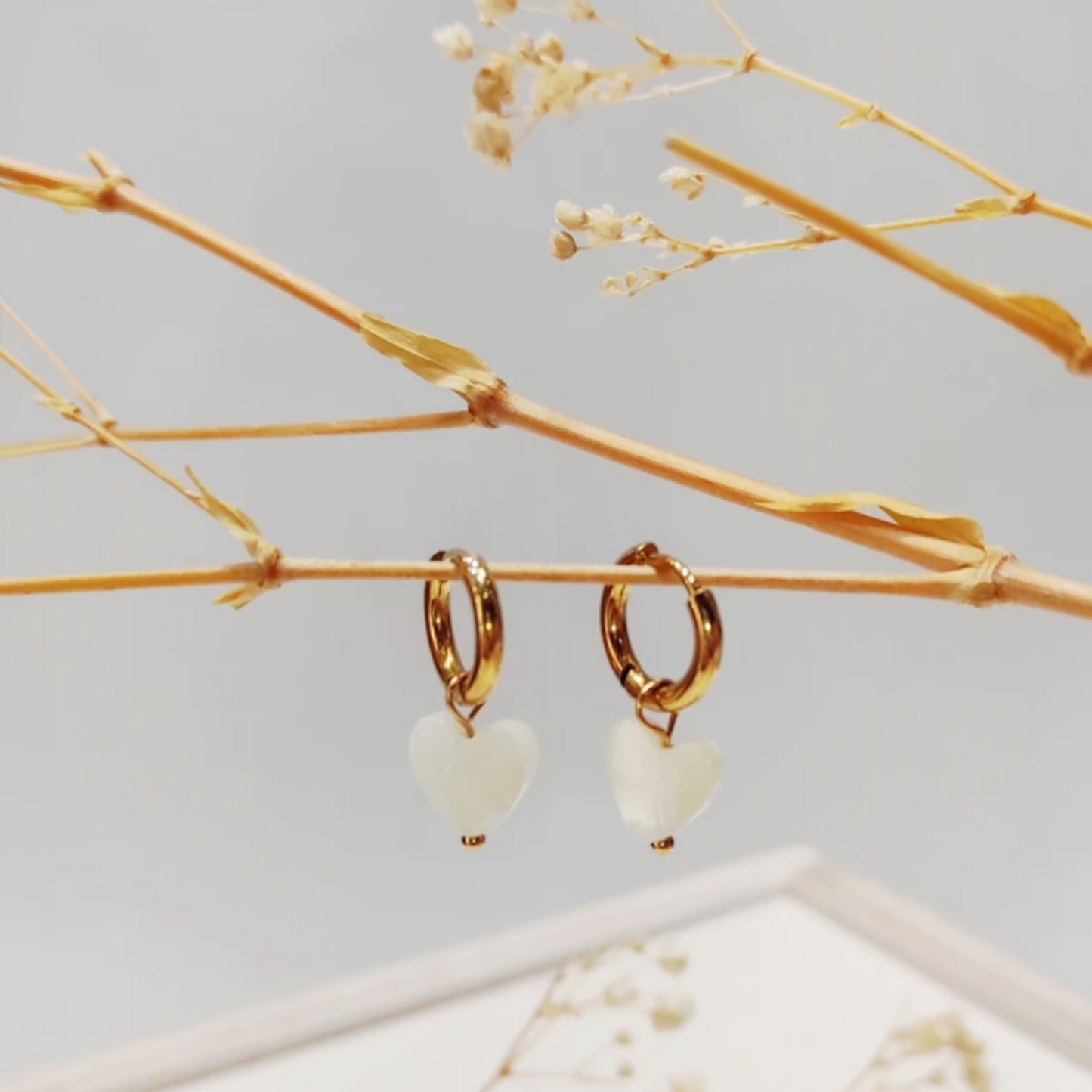 đ€ Boucles dâOreilles CĆur NacrĂ©