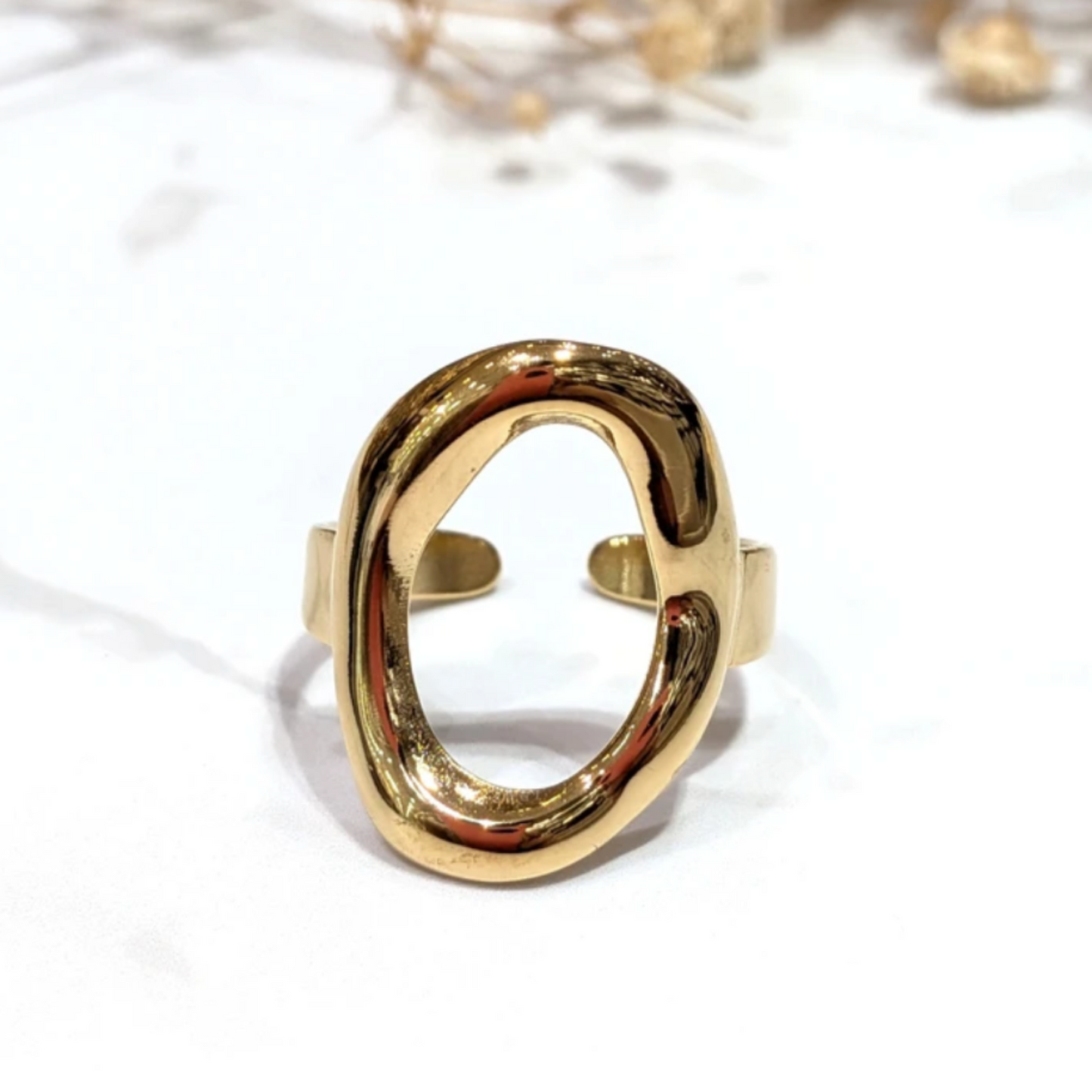 đ Bague rĂ©glable intemporelle ovale