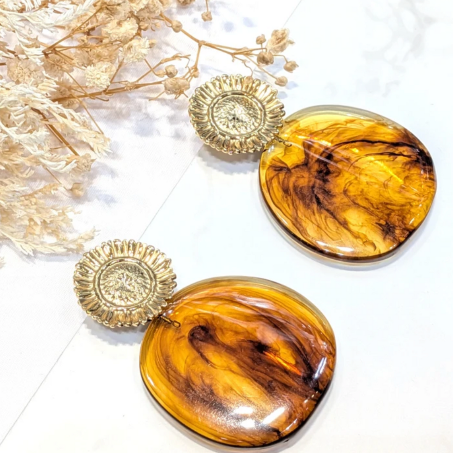 đ§Ą Boucles dâOreilles Style Ambre