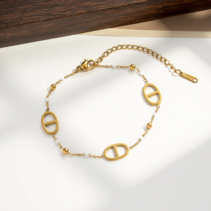 Bracelet Maillons Ovales Doré