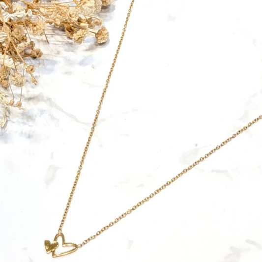 💖 Collier Double Coeur