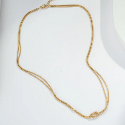 Collier Nœud en Acier Inoxydable