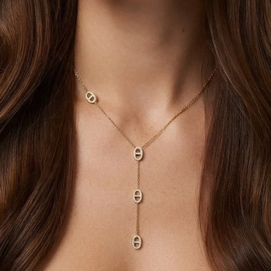 Collier Maillons Ovales Doré