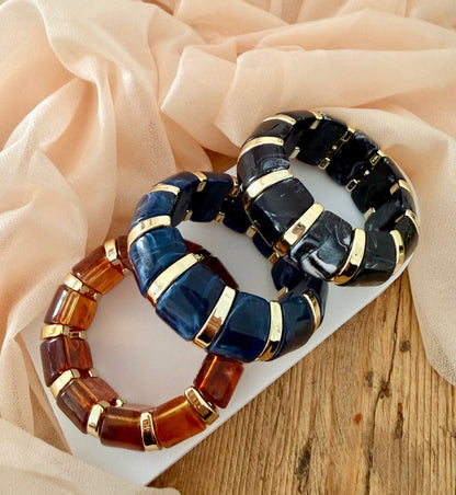 💫 Bracelet Élastique Beige